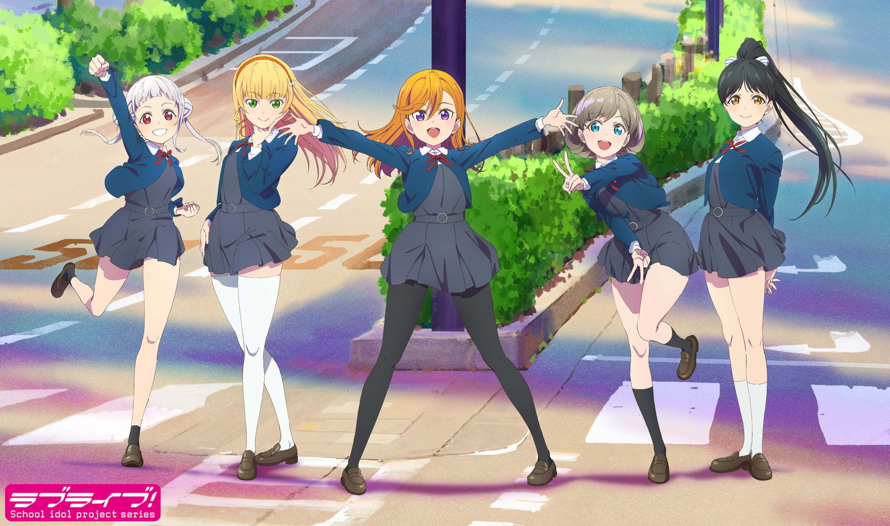 5 key characters from the newest LoveLive! project have been revealed!! Their names from left to...