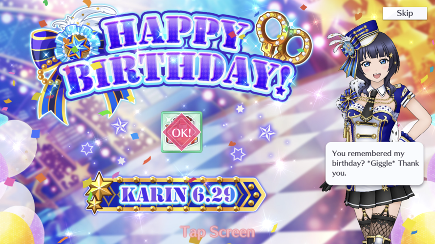 Happy birthday karin! Hope you have a wonderful birthday!