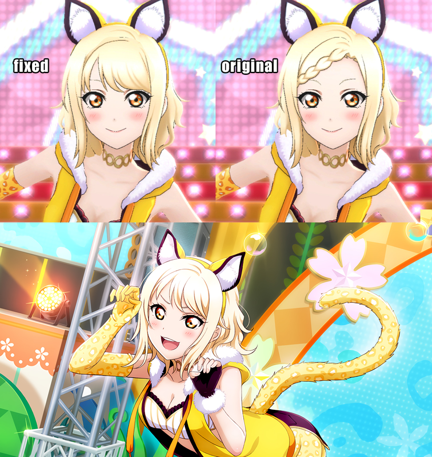 I did a quick edit of Ai's hair to better match what it is in her card. I like it! I wonder if...