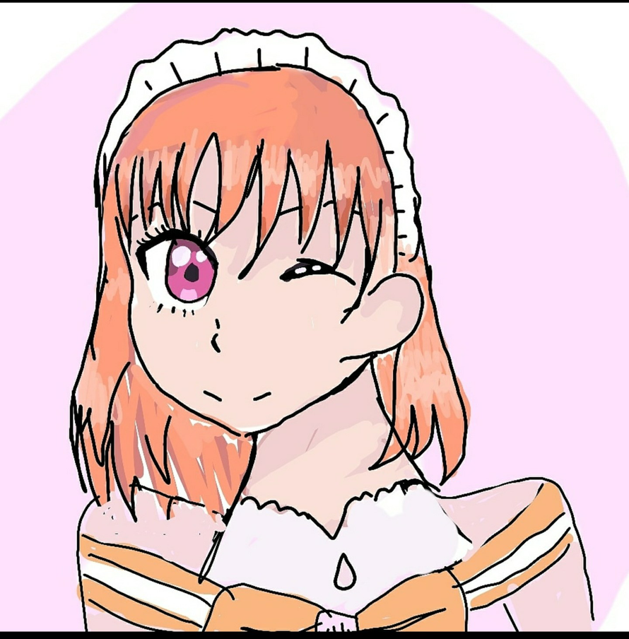 I doodled a mikan in class a while back and figured I'd share it here as well :p