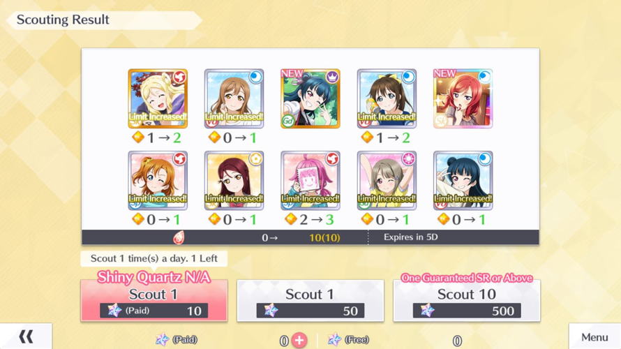 I did a scout for the new Yohane SR and I got Maki UR too, thanks so much Maki ♥