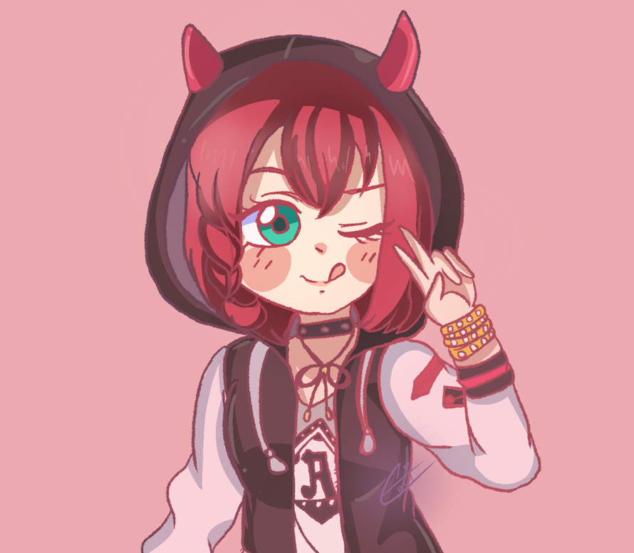 Punk rock Ruby! Ruby chan is just so fun to draw  which is great cause ruby is my best girl , i...