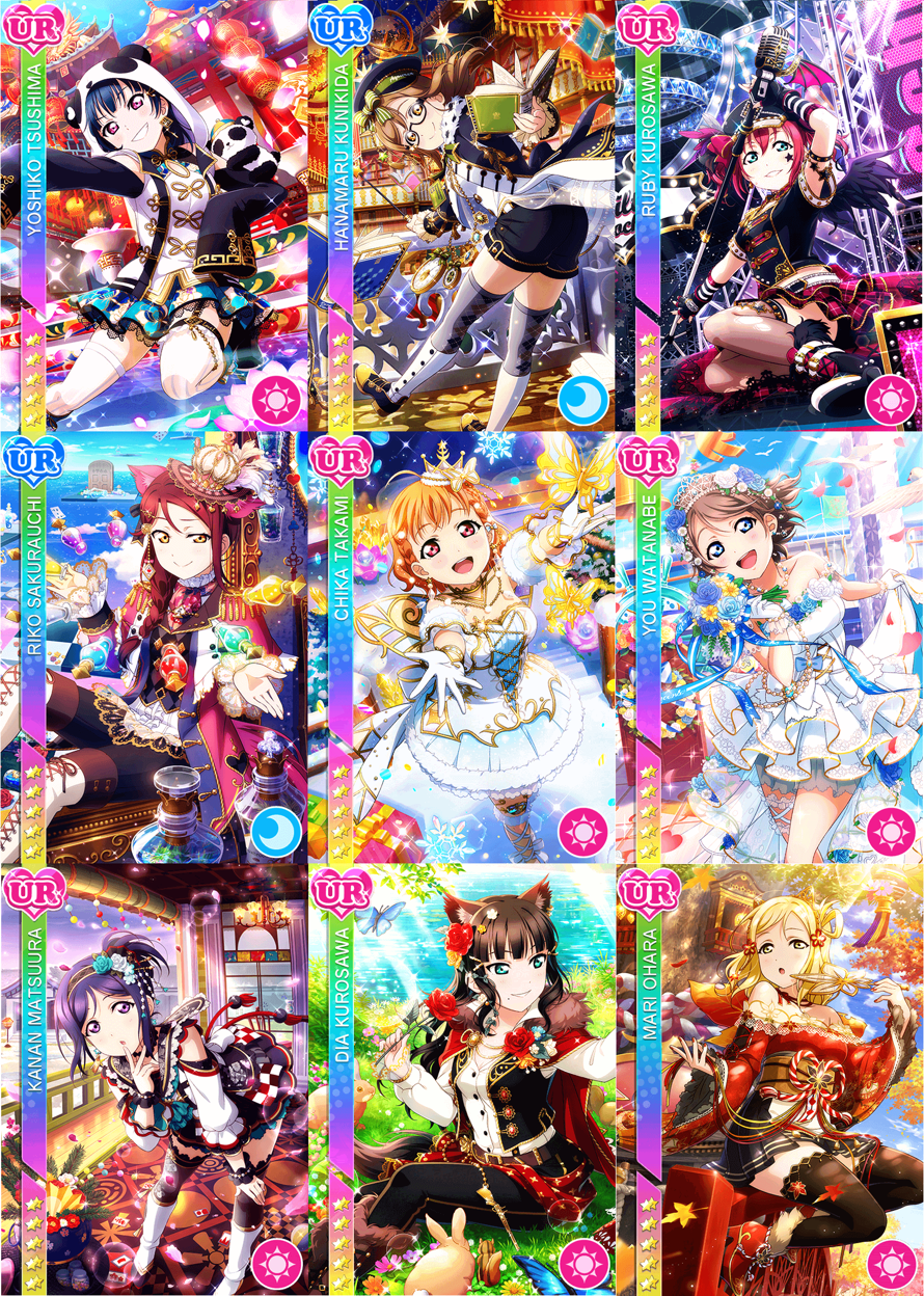 Same exact prompt as my last post but this time with Aqours.