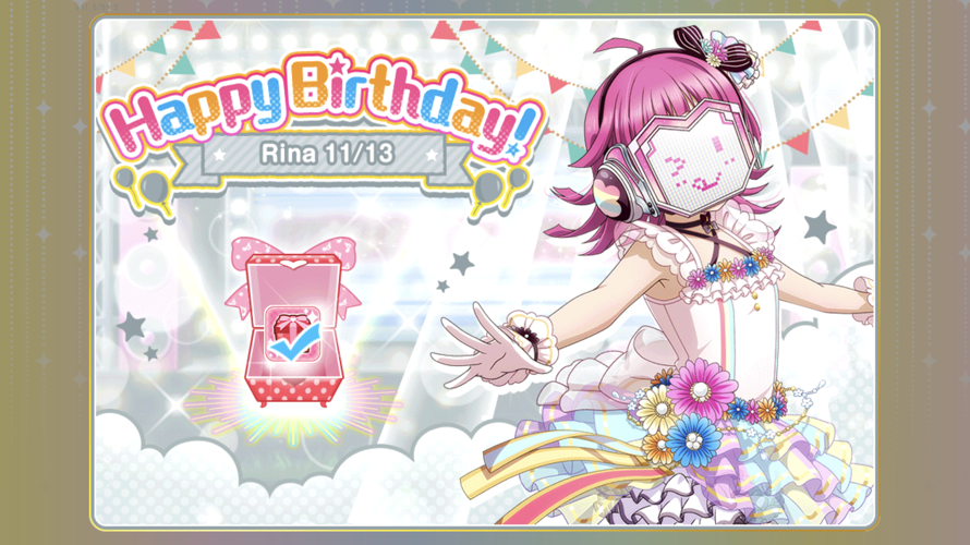 Happy birthday rina! Hope you have an amazing birthday!