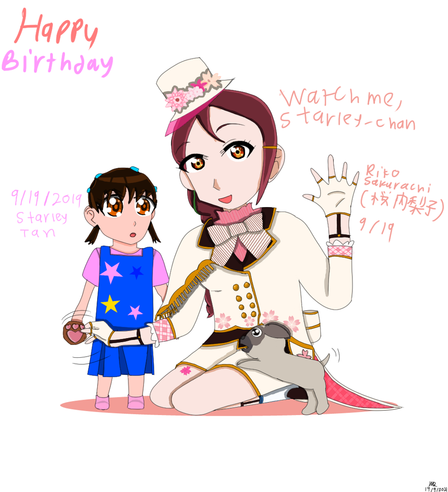 Happy Birthday, Riko, I hope you also have a great time too. Guess who's celebrating a birthday...