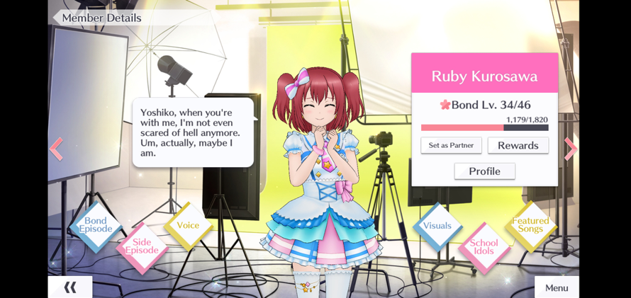 What this picture doesn't show is Dia off in the distance yelling, "RUBY, YOU WATCH YOUR MOUTH!"
