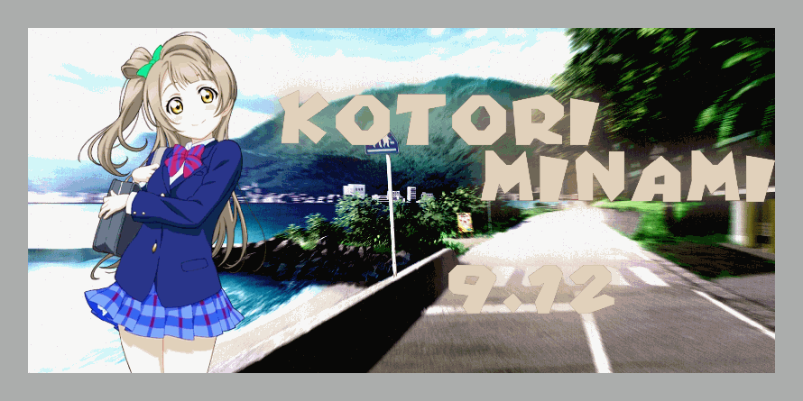 Happy Birthday, Kotori Minami! Here's an edit for the cute little birb!