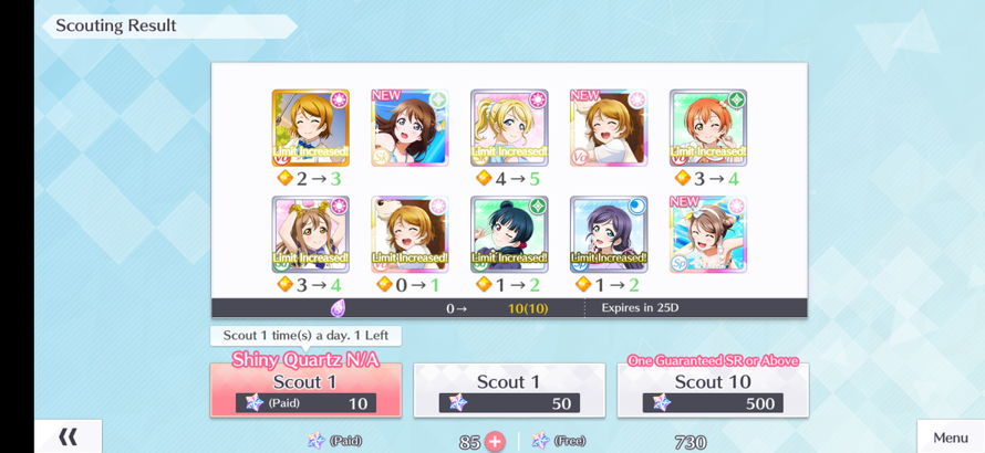 I found 4 UR in 1 scout! WOW!!