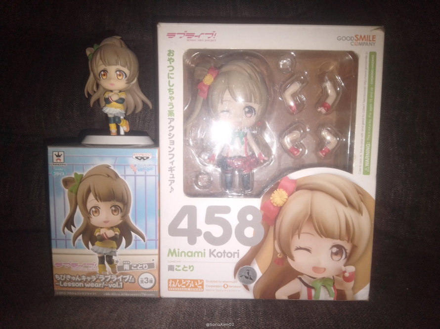 Here's my 2 Kotori figures I got from my birthdays. The nendoroid is a gift to myself back in 2018...