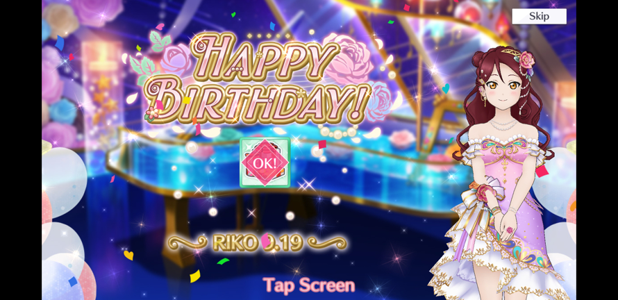 HAPPY BDAY RIKO CHAN!!!!! The composer of Aqours. Hope You and Chika greet you! 😊😉