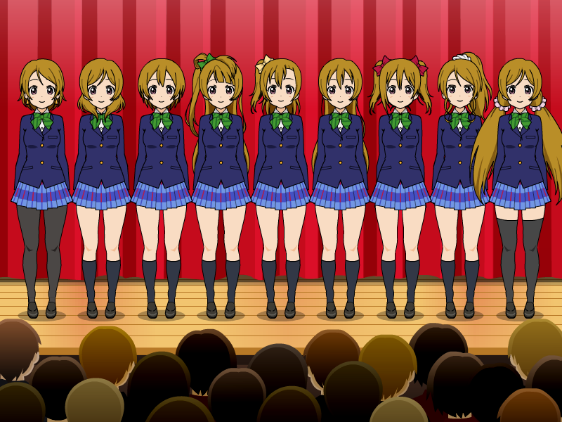 Happy birthday, Hanayo! Here's Hanayo in the other members' hairstyles  and hers . And yes, their...