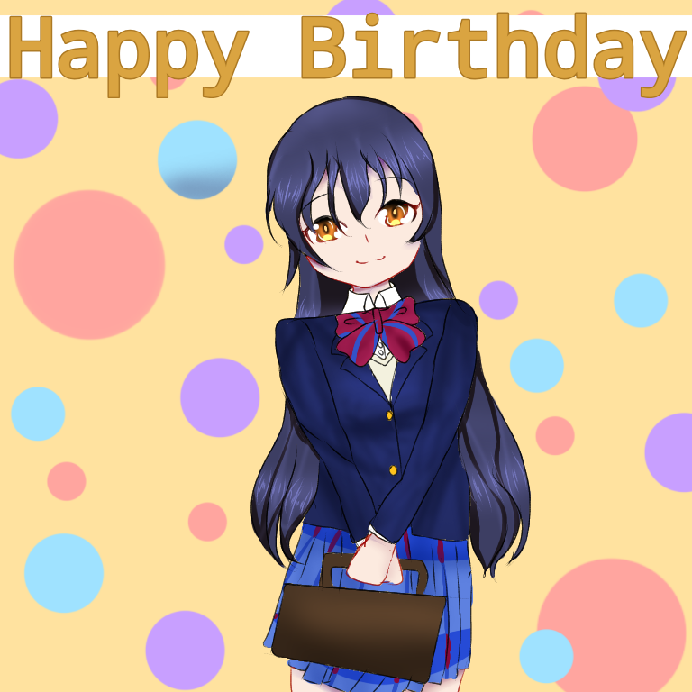 Happy birthday Umi! I know I'm not good at drawing but I wanted to at least try and draw Umi for her...