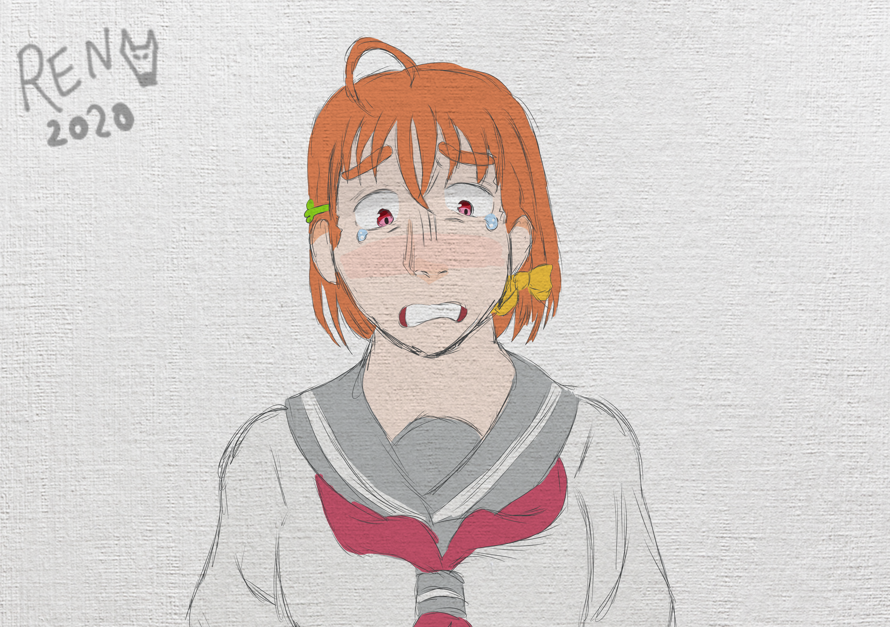 It is day 10! Today's prompt is don't cry and how hard it was to draw someone as cheery as Chika...