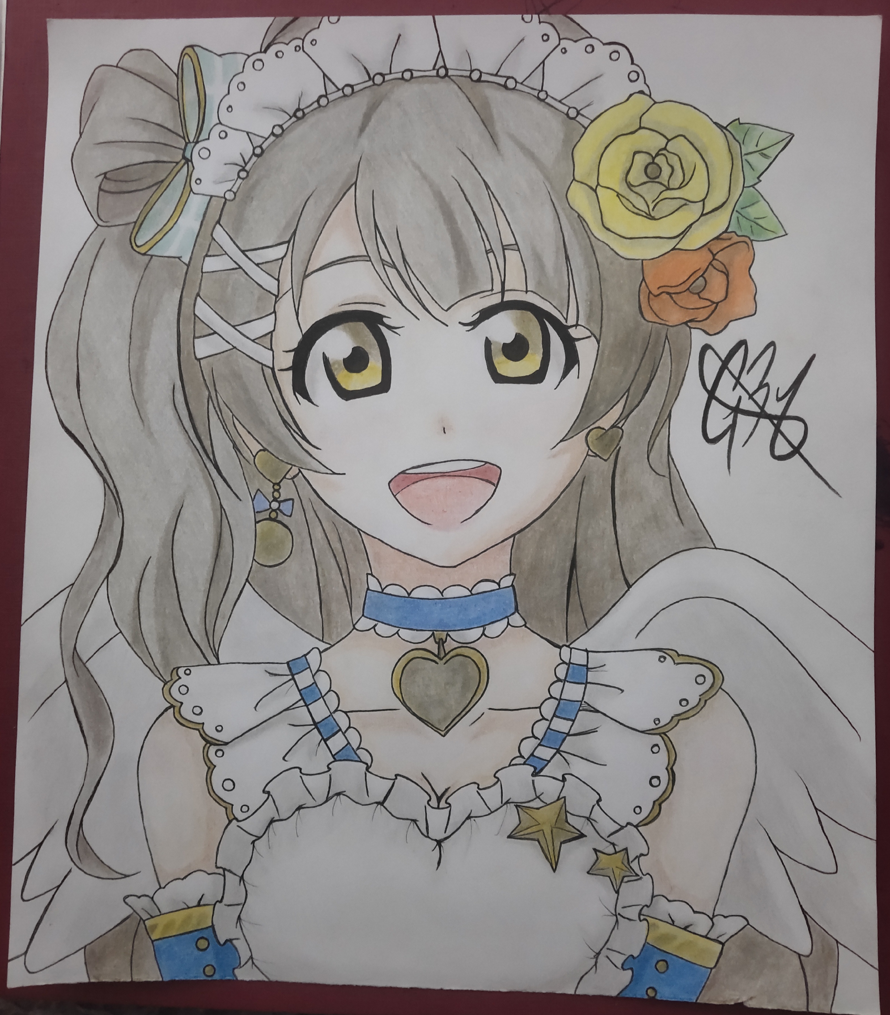A little drawing for the angel of µ's and the best girl. Happy Birthday Kotori!!!