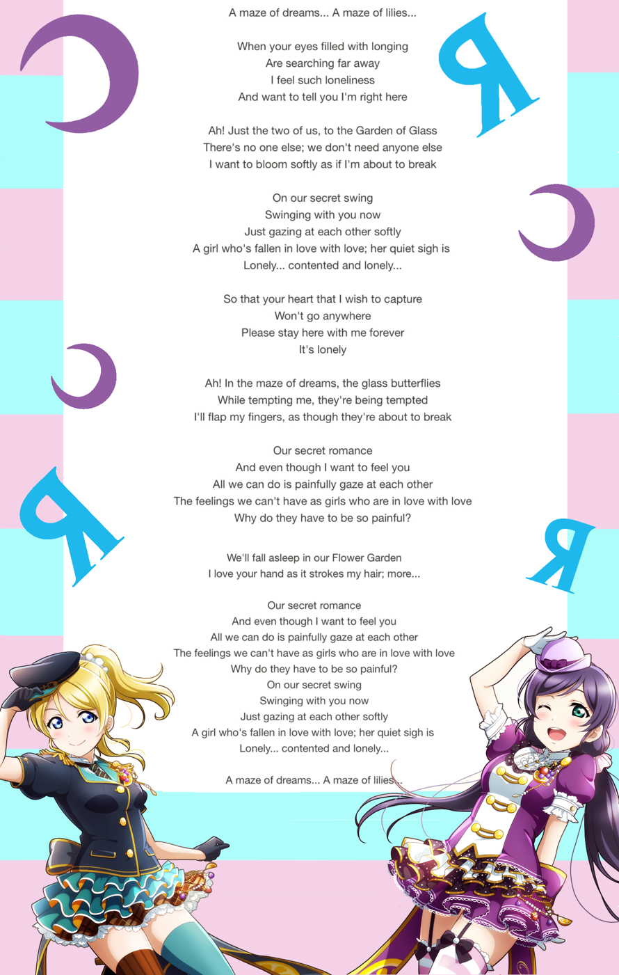 Happy pride this was one of the first songs I have ever hear from love live and honest was one of...