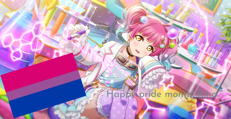 Happy pride month!Headcanon that rinari is bi so here's my edit that is pretty lazy since i used...