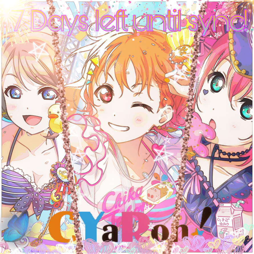Day7:CYaRon! I tried to stop my self from crying because my best girls are here form Aqours!If...