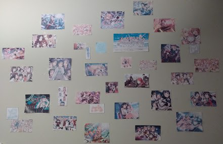 Yay! I don't have any love live merchandise, so the best I could do is surround my physical and...