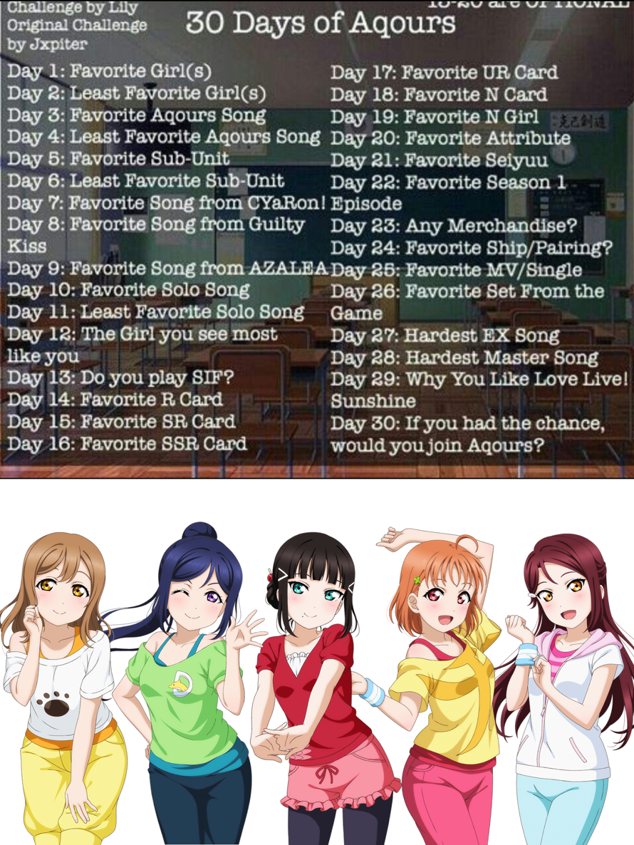 I always wanted to do something like this and I finally can start😂 First I’ll do Aqours, maybe I’ll...
