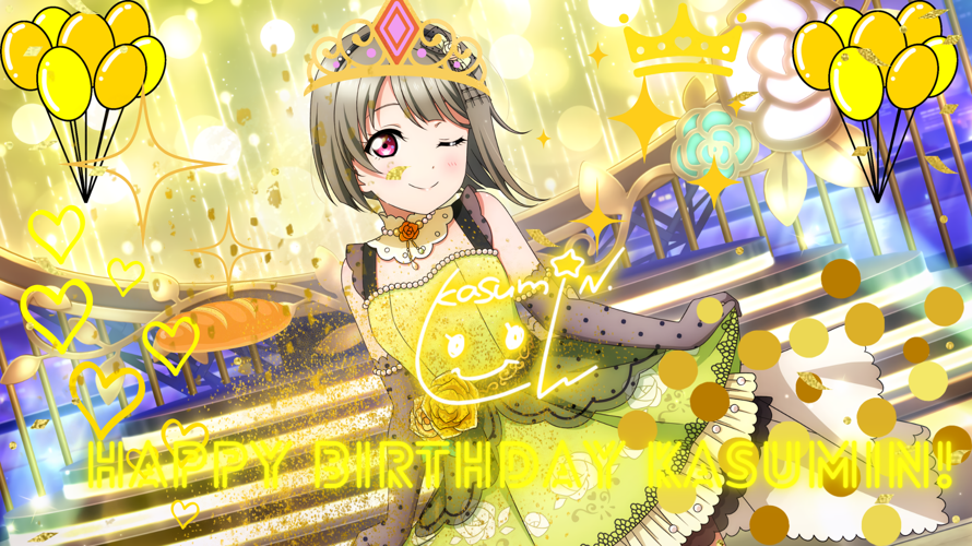 Happy Birthday Kasumin!!! Such a cute little princess! You definitely deserve to have a tiara!!