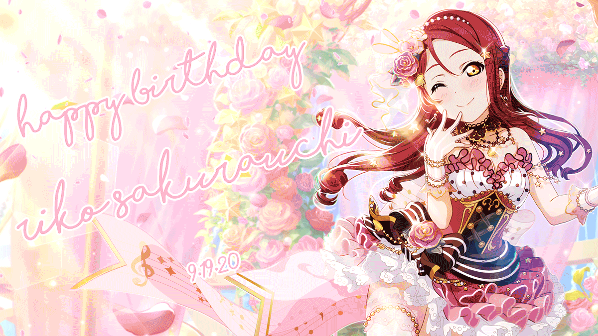 happy birthday to my all time fav !!! riko wasn't the first aqours girl to catch my eye but im...