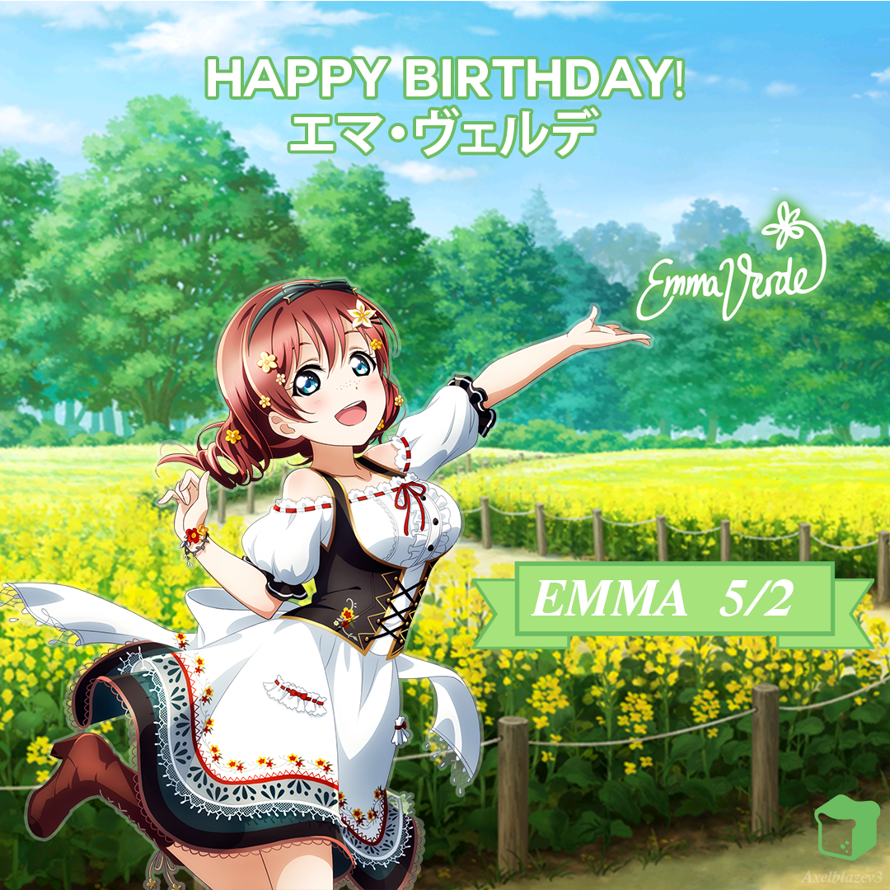 Happy Birthday Emma! ♥ All your songs are pure and soothing to my ear. Whenever I felt down or sad,...