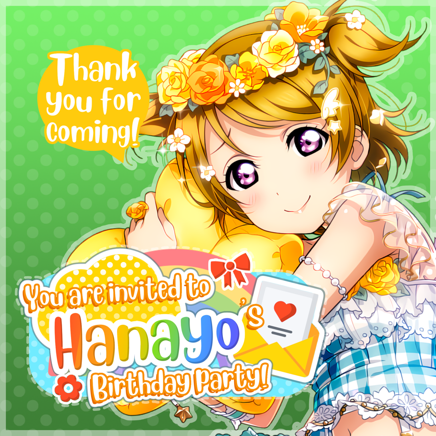 Today is   Koizumi Hanayo  's birthday party and   you are invited!   🎉

      🌟Location 🌟  

 🌼...