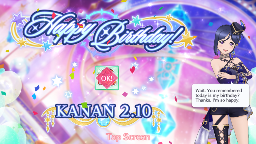 Happy birthday Kanan san