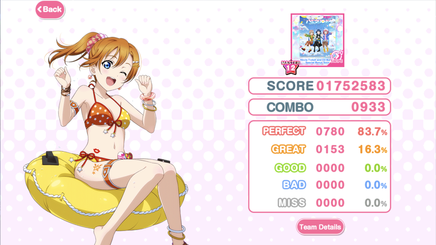 Is there any greater pain than getting a full combo on a song during an event that you normally...