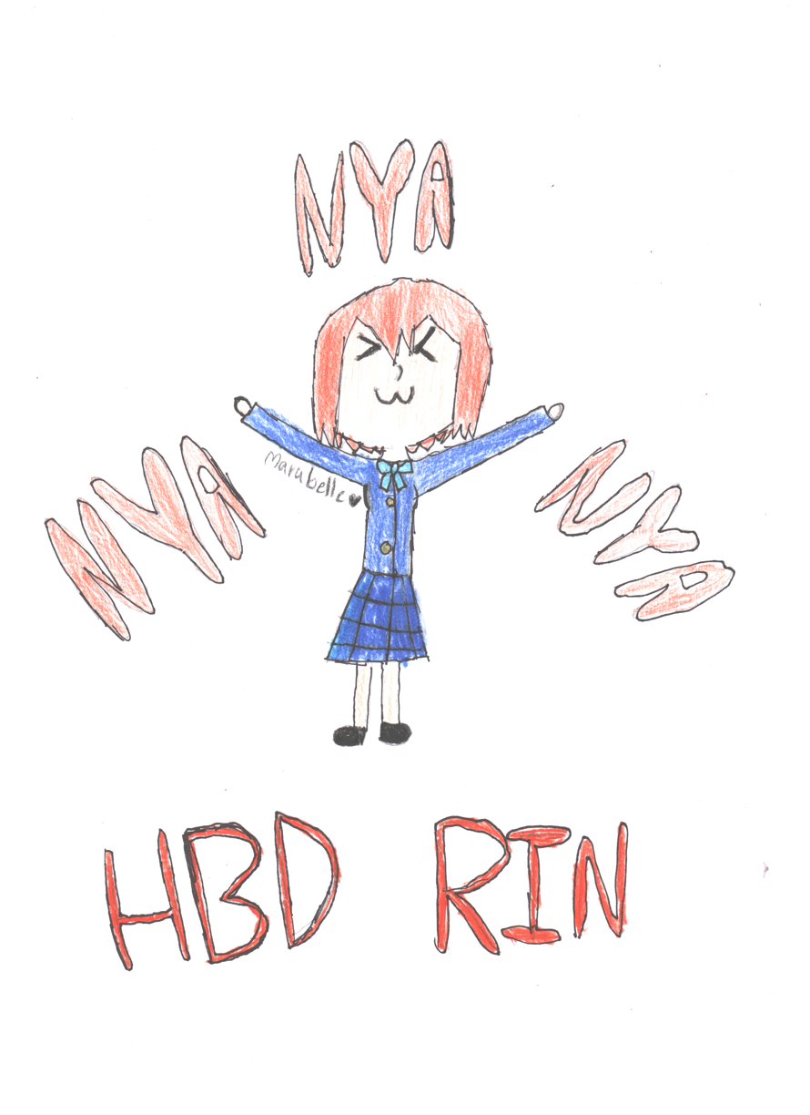 HBD Rin Hoshizora! I started to like her a lot in the 2nd season, especially episode 5. Even though...