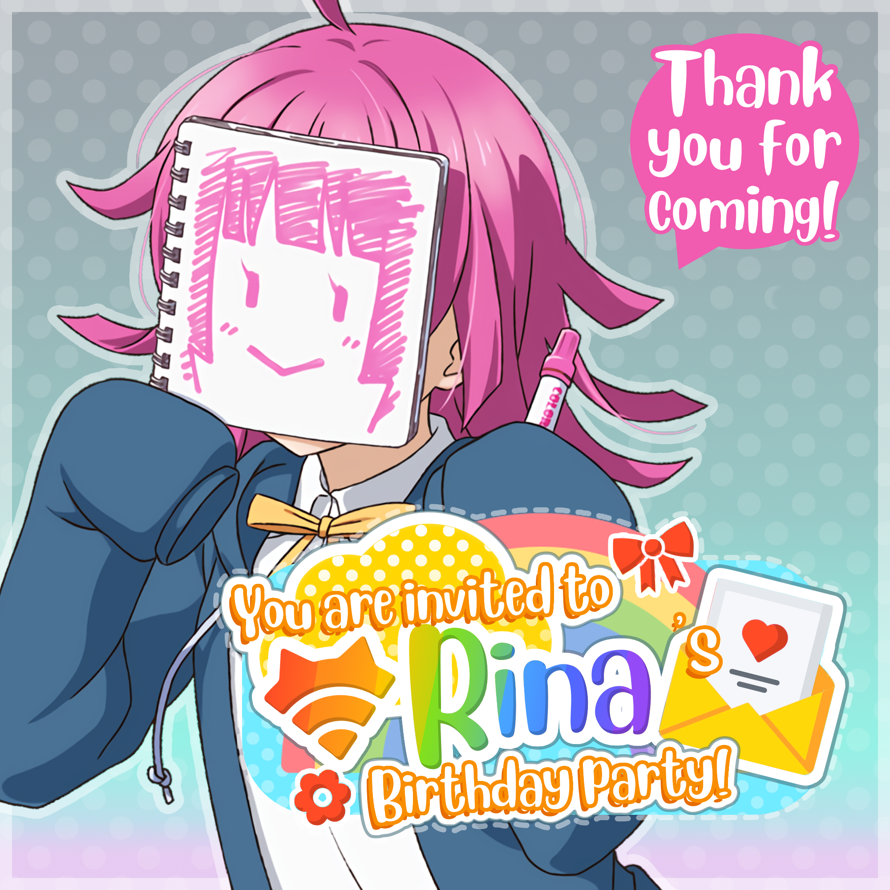 Today is   Tennoji Rina  's birthday party and   you are invited!   🎉

      🌟Location 🌟  

 🌼...