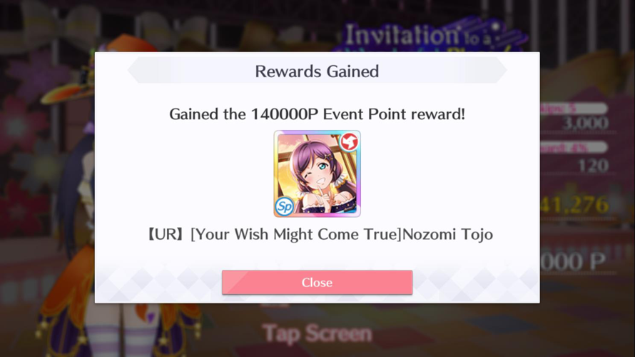 Nozomi get within 45 minutes and ranked Top 10 at the time.