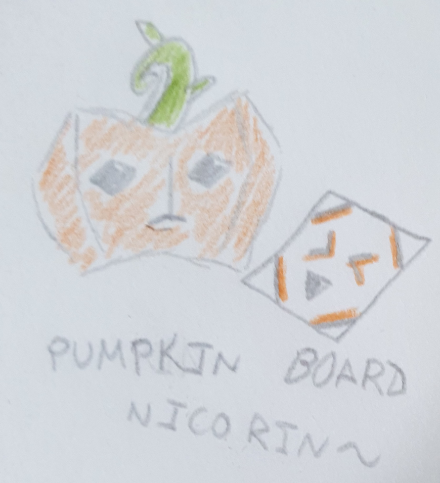 Day 25. Pumpkin chan board...