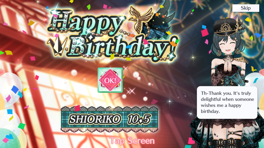 Happy birthday Shioriko chan!
