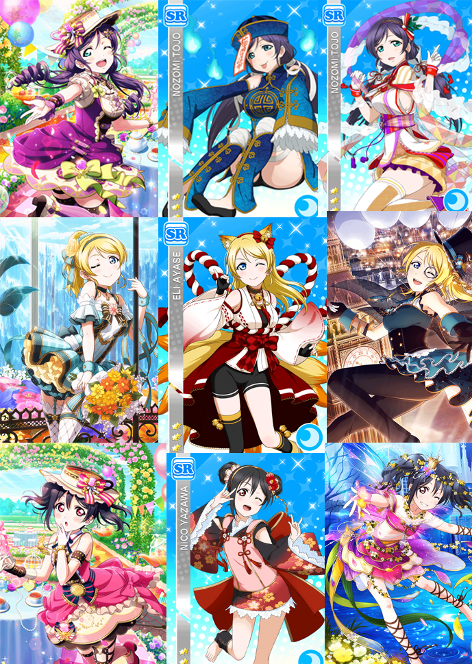 cards i want to see in sifas~ u's Third Years
