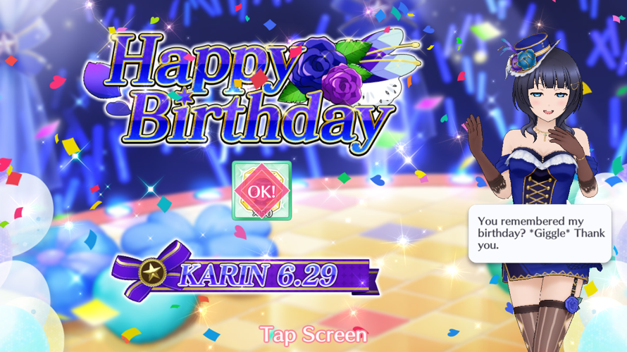 Happy birthday Karin! I hope you have the most wonderful birthday ever!