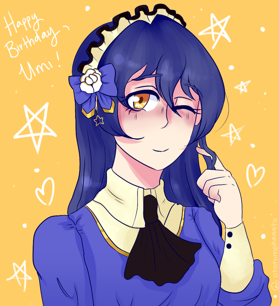 Happy birthday Umi! I ended up grinding 170 love gems on the day of her birthday for her...