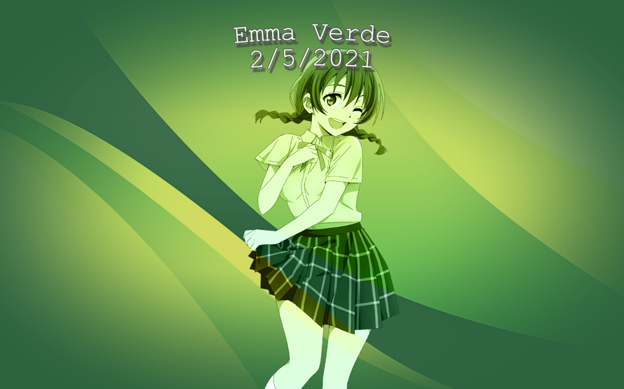 I came back for another edit. Also, Happy Birthday, Emma Verde.