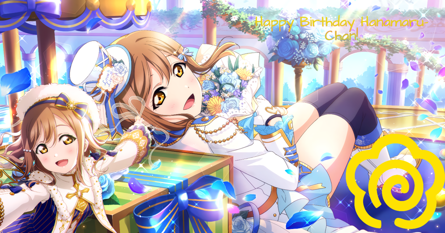 Happy birthday Hanamaru!Sorry i couldn't make you a better edit but school is really busy.