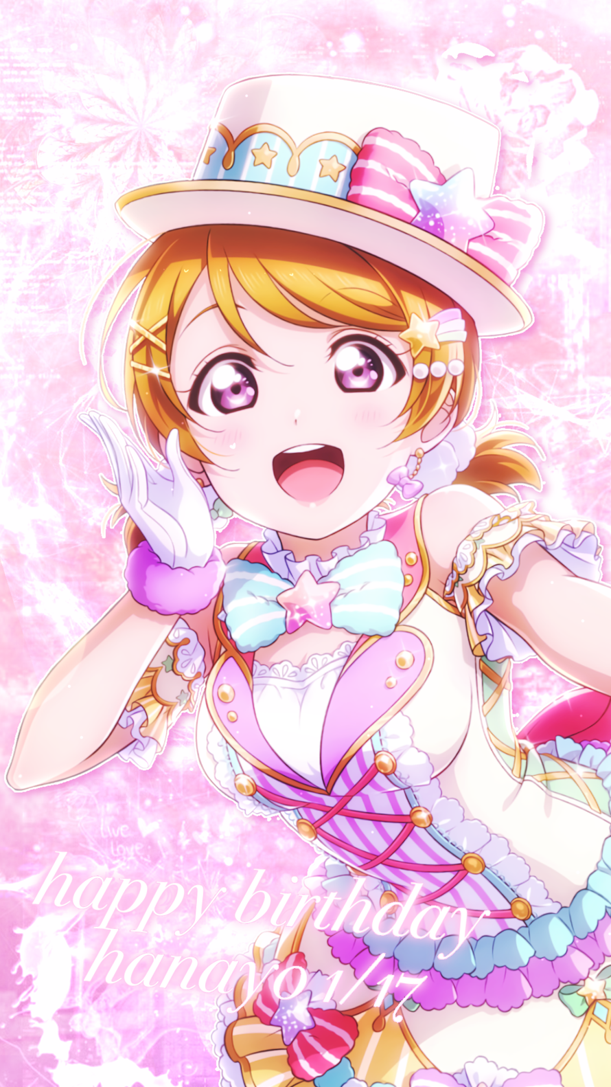 i wanted to make a wallpaper for panas birthday so that i could join hanayo’s birthday party on...