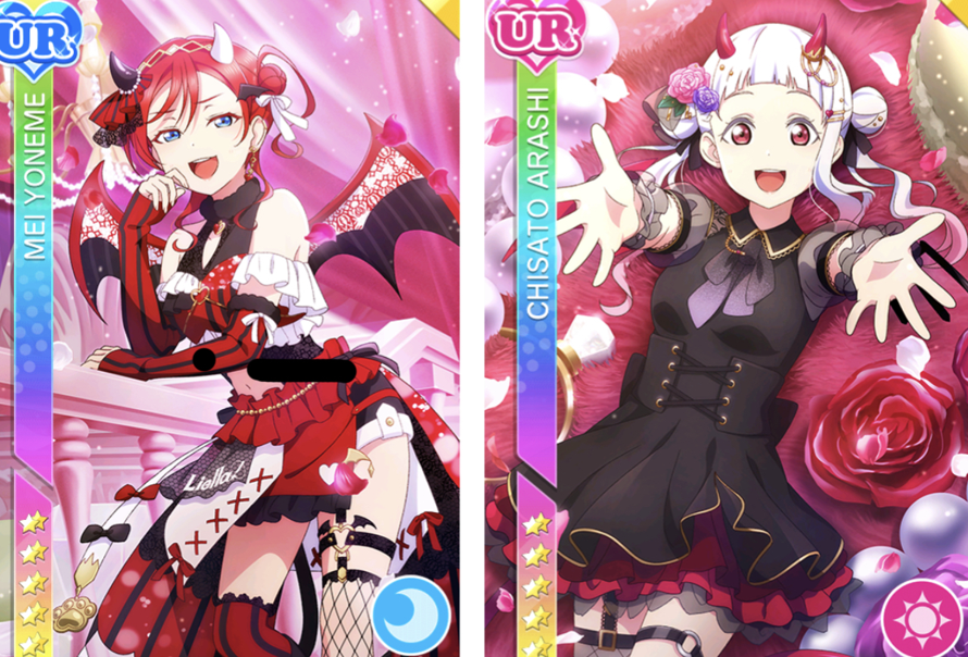 I remember one of my happiest moments in sif was when I pulled for the Liella devil cards hoping for...
