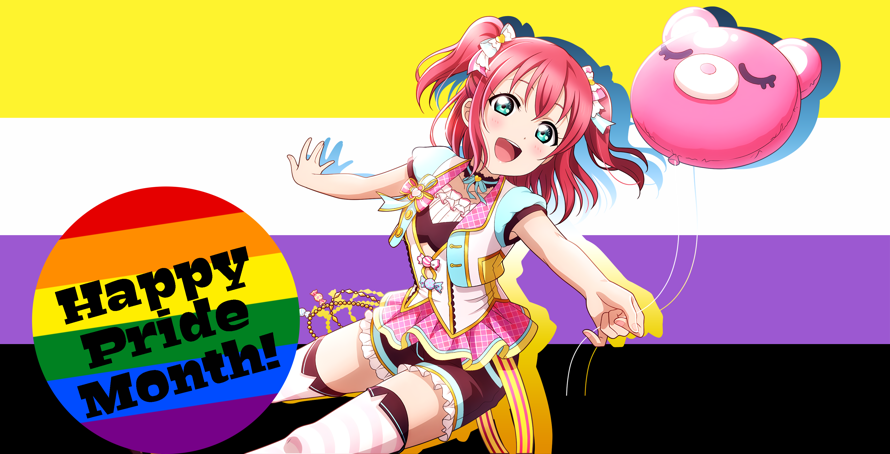 Happy Pride Month! Decided to create this Ruby edit of two of the flags I identify with, just for...