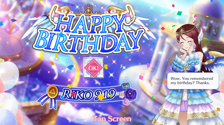 Happy birthday riko! I have you have a wonderful birthday and may the rest of aqours treat you to...
