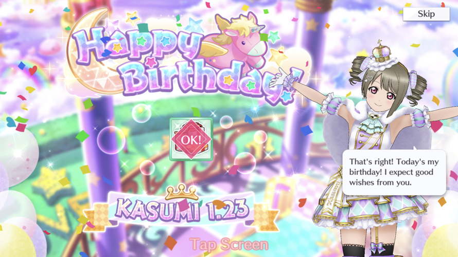 Happy birthday kasumi! Hope you have a wonderful birthday!