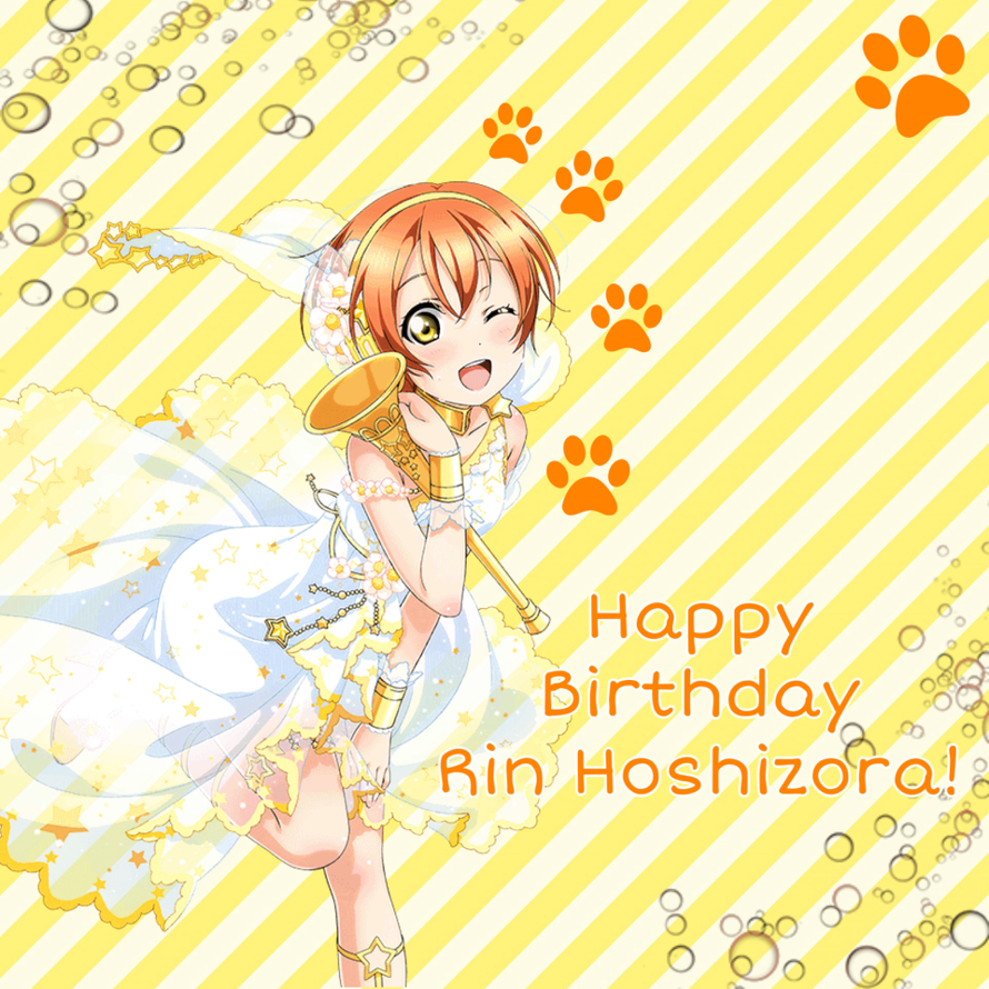 Happy Birthday Rin Hoshizora!!