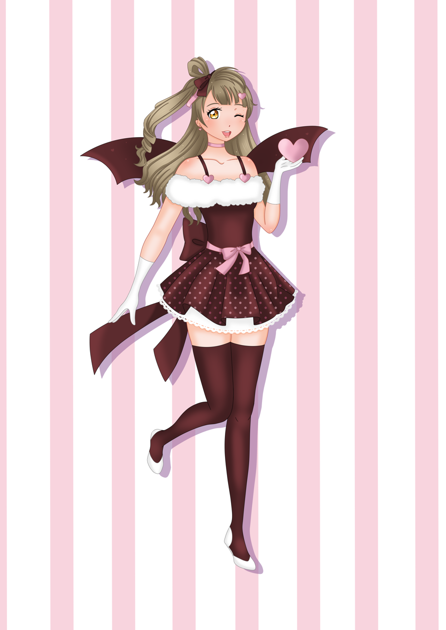 Kotori in the Valentines 2020 merch outfit!