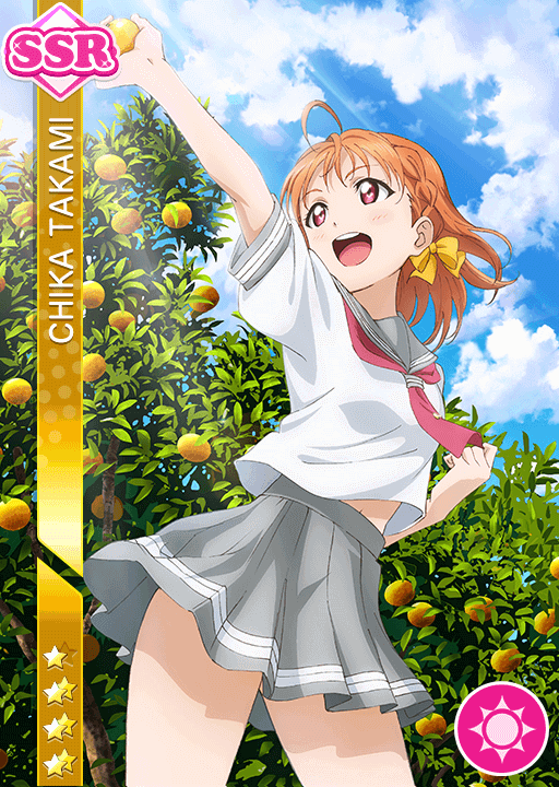 I'm a little late  again , but Happy Birthday, Chika! I hope you keep on shining and leading Aqours...
