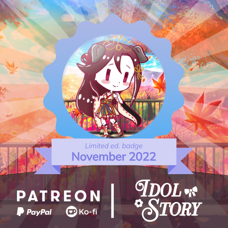      This month's badge has been revealed!! 👀  

This month, it features Riko 🍂👘

 Art by...