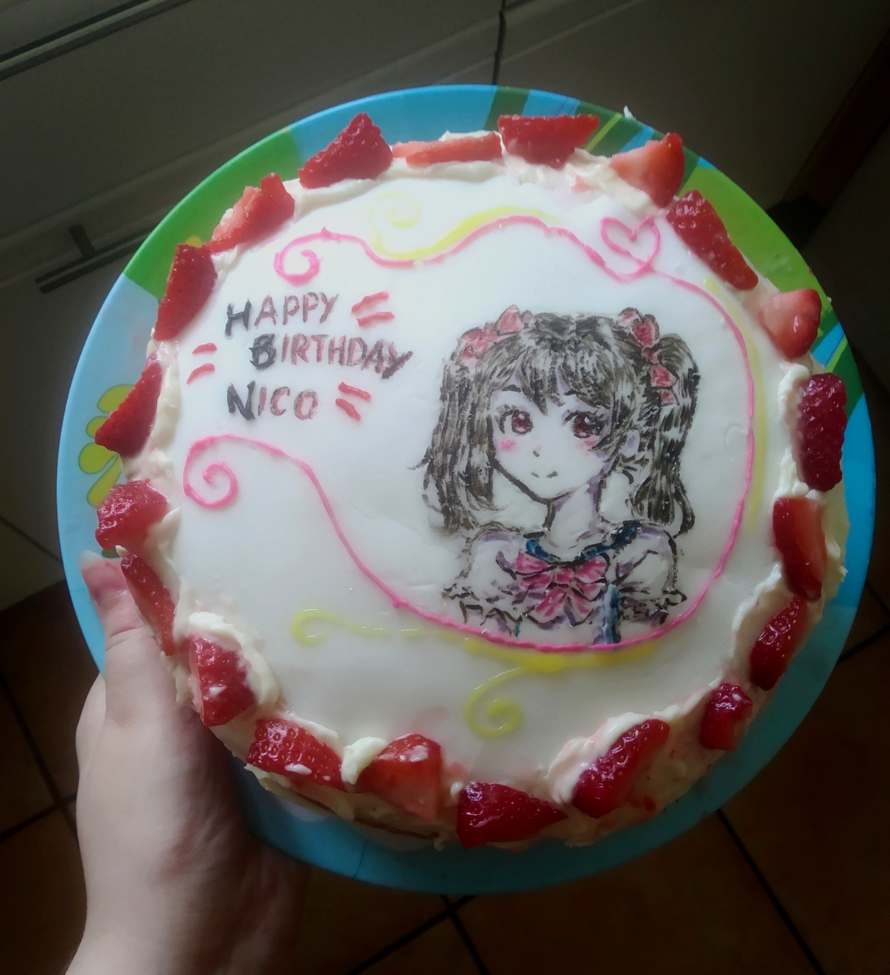 sooo because its Nico's birthday I decided to make a cake in celebration! This is my first time...