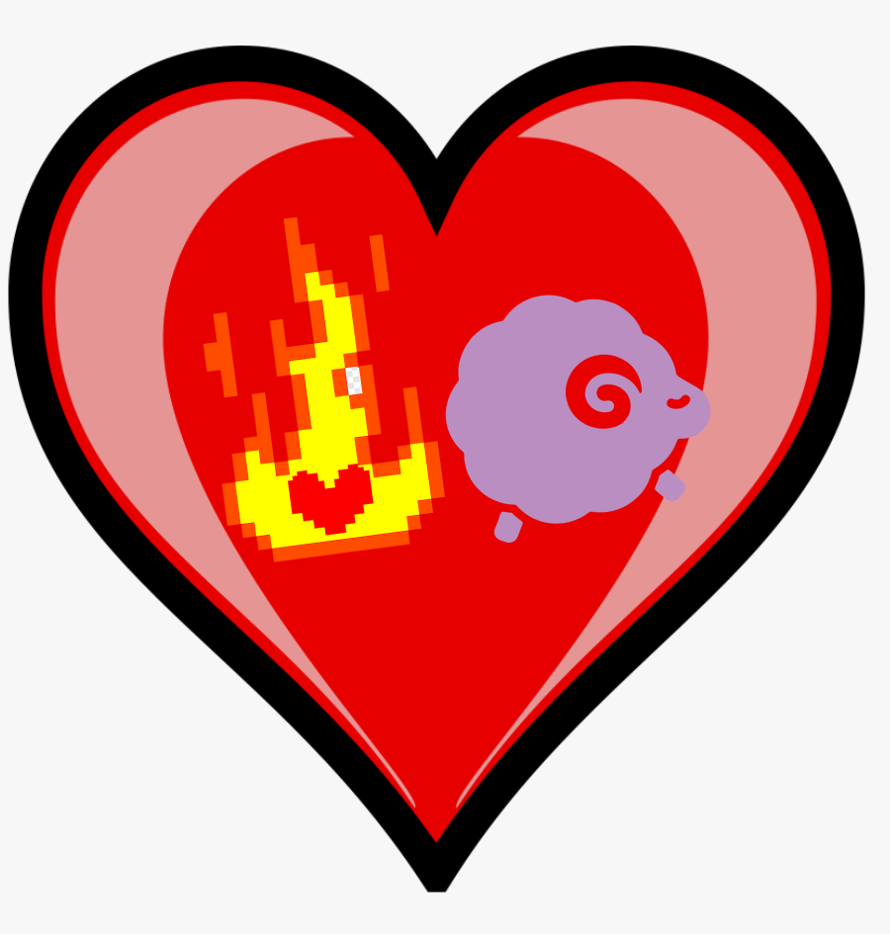 Me and Kanata's symbol! I really shipped myself with Kanata! I named our ship Kaned!